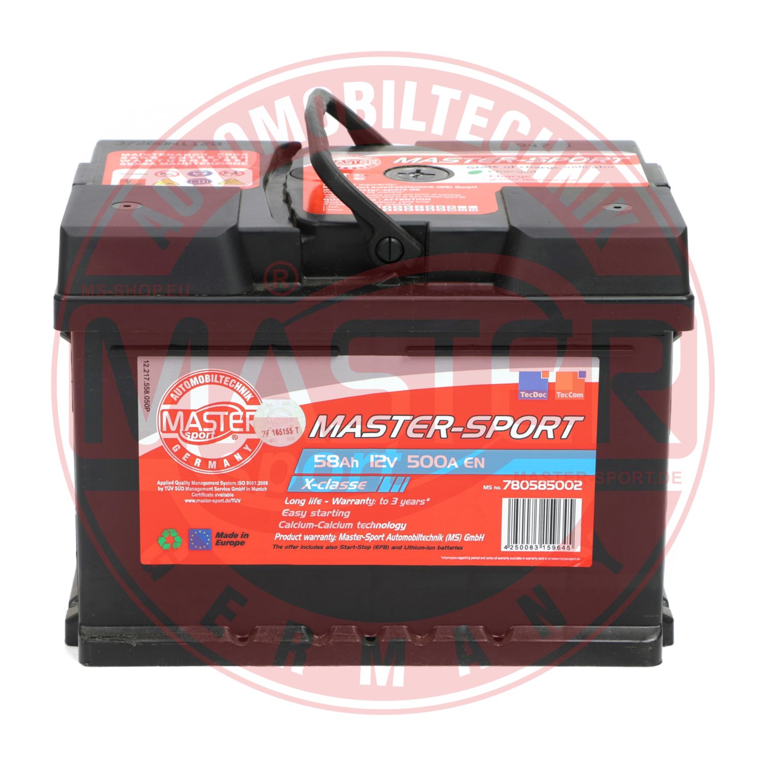 MASTER-SPORT GERMANY 780585012 Starter Battery for ALPINA AUSTIN AUTO UNION DAIMLER FORD FORD USA HONDA IRMSCHER LANCIA LDV LOTU